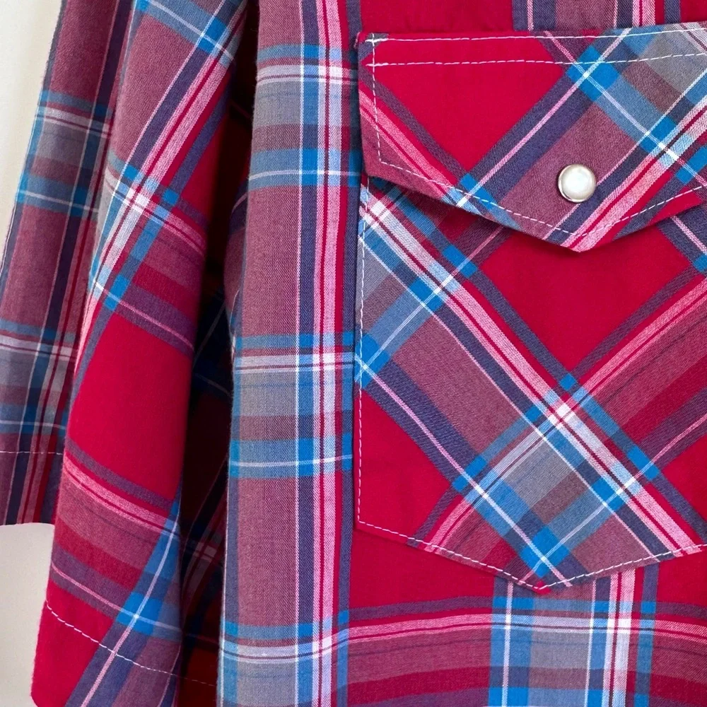 Wrangler Pearl‎ Snap Vintage/ Classic Short Sleeve Shirt